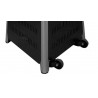 AZ Patio Heaters Commercial Glass Tube Patio Heater in Hammered Black - Base Angle