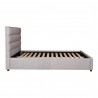 Moe's Home Collection Takio Queen / King Bed - Light Grey - Side Angle