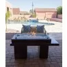AZ Patio Heaters Two Tiered Firepit in Black Mocha - No Cover - Lifestyle - AZ Patio Heaters Two Tiered Firepit in Black Mocha - No Cover - Lifestyle
