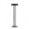 Alpha 304 Brushed Stainless Outdoor Bolt Down Base 3" Column - Silver
