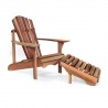 Adirondack Chair & Ottoman - White BG