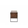 Crawford and Burke Westby Natural Wood and Metal 48" TV Stand, Side Angle - Crawford and Burke Westby Natural Wood and Metal 48" TV Stand, Side Angle