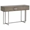 Sunpan Jade Console Table Antique Silver-Ash Grey - Front Side Angle - Sunpan Jade Console Table Antique Silver-Ash Grey - Front Side Angle