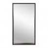 Sunpan Fresno Floor Mirror Dark Brown - Narrow Natural - Front Angle