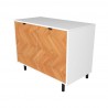Manhattan Comfort Mid-Century Modern Liam Accent Cabinet Front Angle