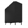 Manhattan Comfort Mid-Century Modern Bogardus Accent Cabinet Black Side