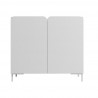Manhattan Comfort Mid-Century Modern Bogardus Accent Cabinet White Front