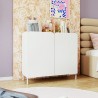 Manhattan Comfort Mid-Century Modern Bogardus Accent Cabinet White