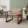Manhattan Comfort Whythe PU Leather Low Accent Chair 1.0 in Corten - Manhattan Comfort Whythe PU Leather Low Accent Chair 1.0 in Corten