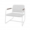 Manhattan Comfort Whythe PU Leather Low Accent Chair 2.0 in White Side