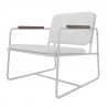 Manhattan Comfort Whythe PU Leather Low Accent Chair 2.0 in White Side
