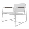 Manhattan Comfort Whythe PU Leather Low Accent Chair 2.0 in White Side - Manhattan Comfort Whythe PU Leather Low Accent Chair 2.0 in White Side