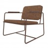 Manhattan Comfort Whythe PU Leather Low Accent Chair 2.0 in Corten Side