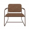 Manhattan Comfort Whythe PU Leather Low Accent Chair 2.0 in Corten Front