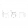 Manhattan Comfort ArchDuke Amber Faux Leather Accent Chair