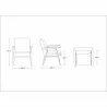 Manhattan Comfort ArchDuke Amber Faux Leather Accent Chair - Manhattan Comfort ArchDuke Amber Faux Leather Accent Chair