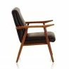 Manhattan Comfort ArchDuke Black and Amber Faux Leather Accent Chair Side - Manhattan Comfort ArchDuke Black and Amber Faux Leather Accent Chair Side