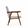 Manhattan Comfort ArchDuke White and Amber Faux Leather Accent Chair Side - Manhattan Comfort ArchDuke White and Amber Faux Leather Accent Chair Side