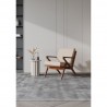 Manhattan Comfort Martelle Cream and Amber Twill Weave Accent Chair