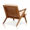 Manhattan Comfort Martelle Cream and Amber Twill Weave Accent Chair Back - Manhattan Comfort Martelle Cream and Amber Twill Weave Accent Chair Back