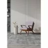 Manhattan Comfort Martelle Grey and Amber Twill Weave Accent Chair - Manhattan Comfort Martelle Grey and Amber Twill Weave Accent Chair