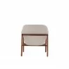 Manhattan Comfort Miller Cream and Walnut Linen Weave Accent Chair Back - Manhattan Comfort Miller Cream and Walnut Linen Weave Accent Chair Back