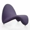 Manhattan Comfort MoMa Purple Wool Blend Accent Chair in Purple Front - Manhattan Comfort MoMa Purple Wool Blend Accent Chair in Purple Front