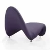 Manhattan Comfort MoMa Multi Colored Accent Chair -Set of 3 in Purple - Manhattan Comfort MoMa Multi Colored Accent Chair -Set of 3 in Purple