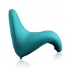 Manhattan Comfort MoMa Purple Wool Blend Accent Chair in Teal Side
