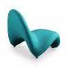Manhattan Comfort MoMa Multi Colored Accent Chair -Set of 3 in Teal Back