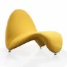 Manhattan Comfort MoMa Purple Wool Blend Accent Chair in Yellow Front - Manhattan Comfort MoMa Purple Wool Blend Accent Chair in Yellow Front