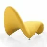 Manhattan Comfort MoMa Purple Wool Blend Accent Chair in Yellow  Back - Manhattan Comfort MoMa Purple Wool Blend Accent Chair in Yellow  Back