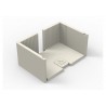 Moulded Refractory Panels For Minimalist Base And Insert