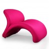 Manhattan Comfort Rosebud Wool Blend Accent Chair in Fuchsia Pink Front