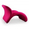 Manhattan Comfort Rosebud Wool Blend Accent Chair in Fuchsia Pink Back