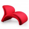 Manhattan Comfort Rosebud Wool Blend Accent Chair in Red Front