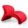 Manhattan Comfort Rosebud Wool Blend Accent Chair in Red Front - Manhattan Comfort Rosebud Wool Blend Accent Chair in Red Front