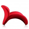 Manhattan Comfort Rosebud Wool Blend Accent Chair in Red Side