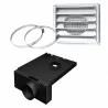 5" Fresh Air Intake Kit For Wood Stove On Legs - 5" Fresh Air Intake Kit For Wood Stove On Legs