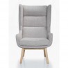 Manhattan Comfort Sampson Wheat and Natural Twill Accent Chair Front
