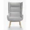 Manhattan Comfort Sampson Wheat and Natural Twill Accent Chair Front - Manhattan Comfort Sampson Wheat and Natural Twill Accent Chair Front