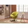 Manhattan Comfort Tulip Swivel Accent Chair in Multi Color Green - Manhattan Comfort Tulip Swivel Accent Chair in Multi Color Green