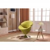Manhattan Comfort Tulip Swivel Accent Chair in Multi Color Green