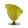Manhattan Comfort Tulip Swivel Accent Chair in Multi Color Green Back - Manhattan Comfort Tulip Swivel Accent Chair in Multi Color Green Back