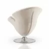 Manhattan Comfort Tulip Swivel Accent Chair in Multi Color White Back - Manhattan Comfort Tulip Swivel Accent Chair in Multi Color White Back