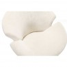 Manhattan Comfort Tulip Swivel Accent Chair in Multi Color White Top