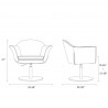 Manhattan Comfort Voyager Metal Woven Swivel Adjustable Accent Chair