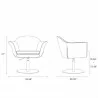 Manhattan Comfort Voyager Metal Woven Swivel Adjustable Accent Chair - Manhattan Comfort Voyager Metal Woven Swivel Adjustable Accent Chair