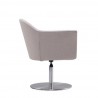Manhattan Comfort Voyager Barley and Brushed Metal Woven Swivel Adjustable Accent Chair Side