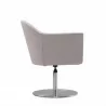 Manhattan Comfort Voyager Barley and Brushed Metal Woven Swivel Adjustable Accent Chair Side - Manhattan Comfort Voyager Barley and Brushed Metal Woven Swivel Adjustable Accent Chair Side